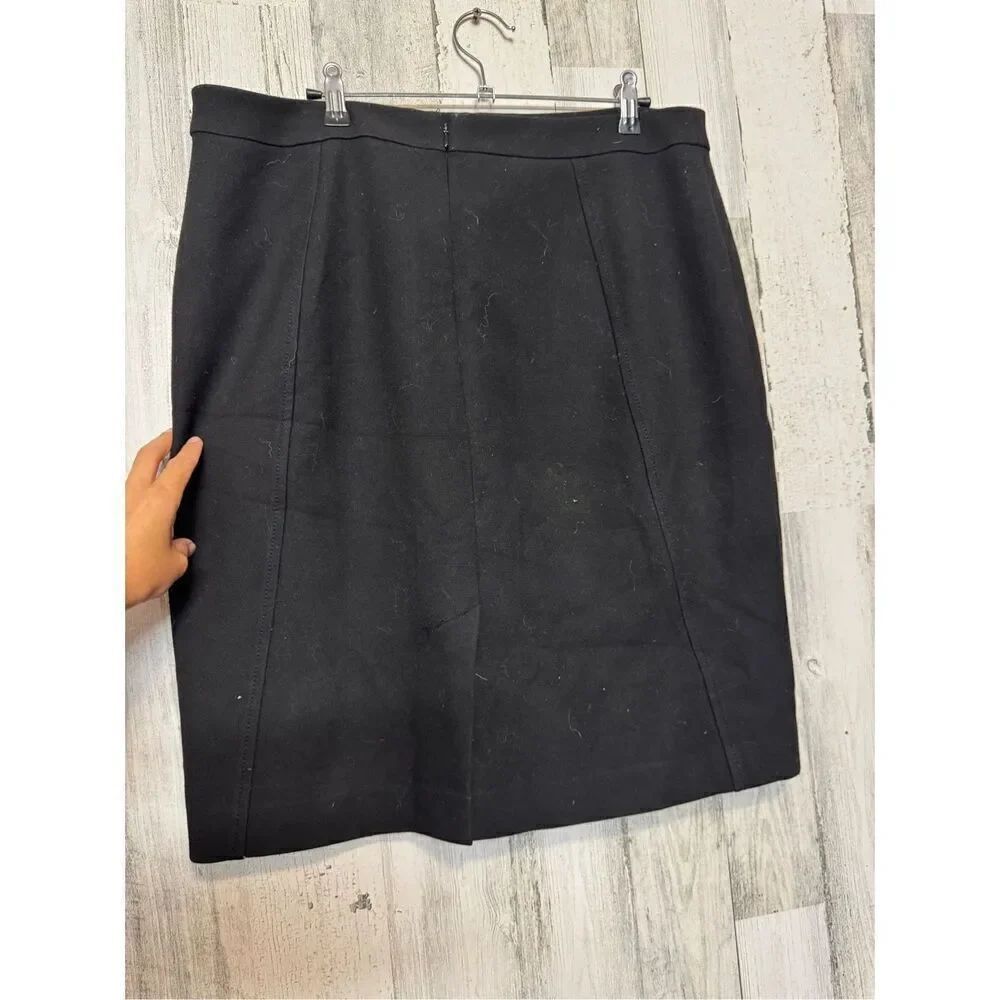 Halogen black midi skirt - Picture 2 of 8